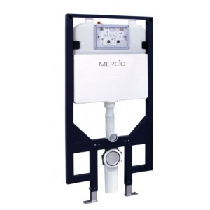 Mercio R&T 80mm Slim In-wall Cistern with Wall-Hung Pan